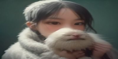手工艺爱好者在明亮工作台上用白浆为布艺作品打底，周围摆放着各种手工工具和颜料